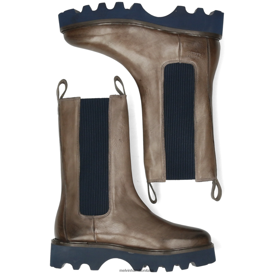 esso Melvin & Hamilton donne megan 14 grigio stivali L80P2P1234