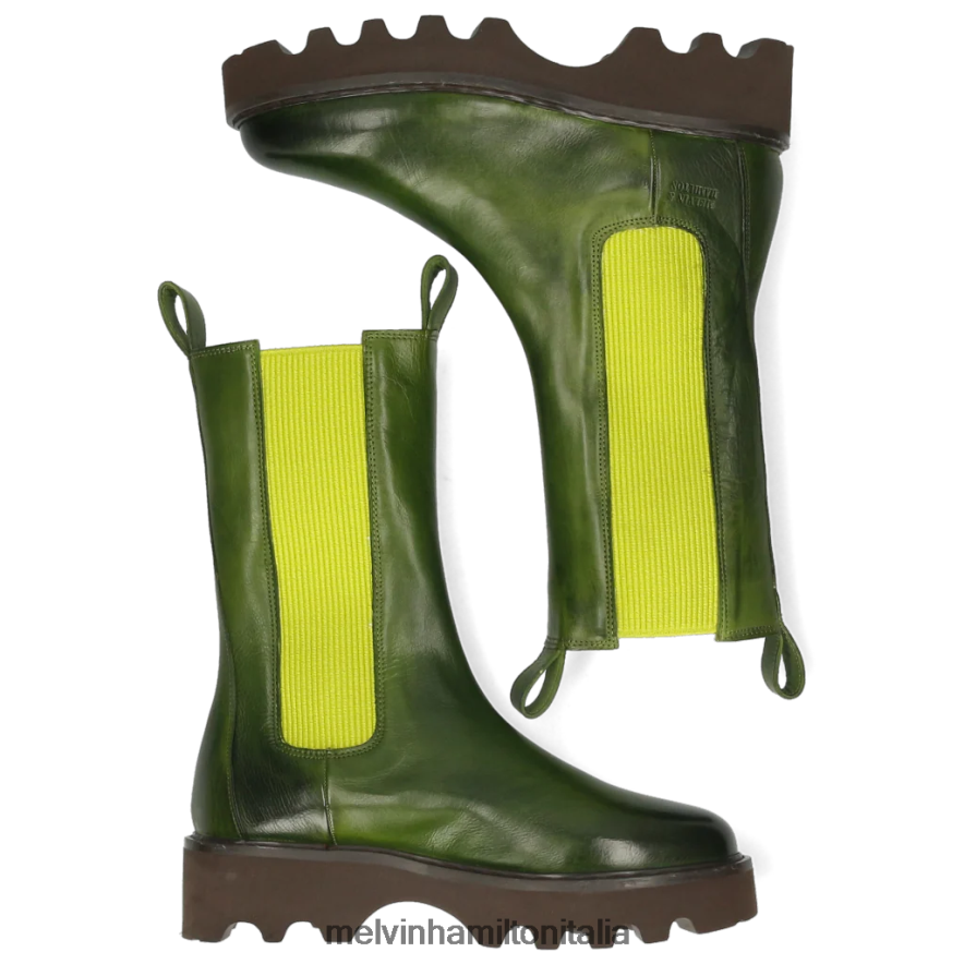 esso Melvin & Hamilton donne megan 14 verde stivali L80P2P1257