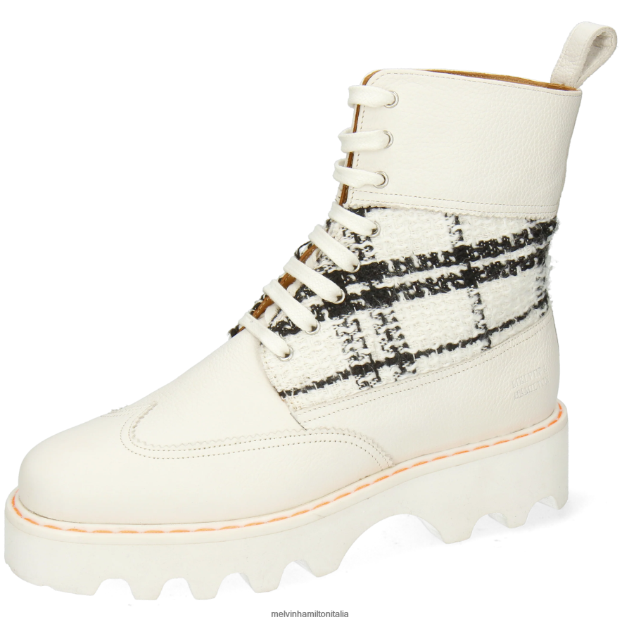 esso Melvin & Hamilton donne megan 38 bianco stivali L80P2P1214