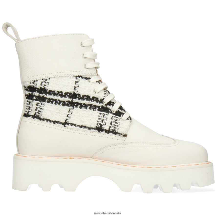 esso Melvin & Hamilton donne megan 38 bianco stivali L80P2P1214