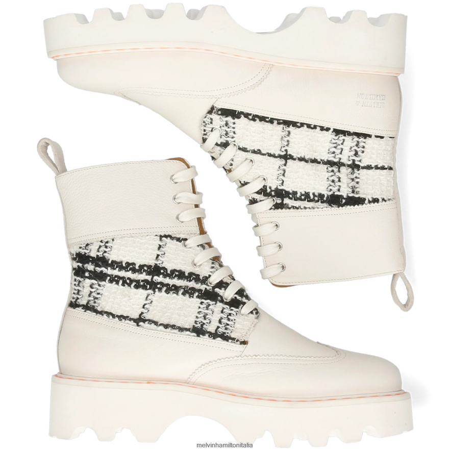 esso Melvin & Hamilton donne megan 38 bianco stivali L80P2P1214