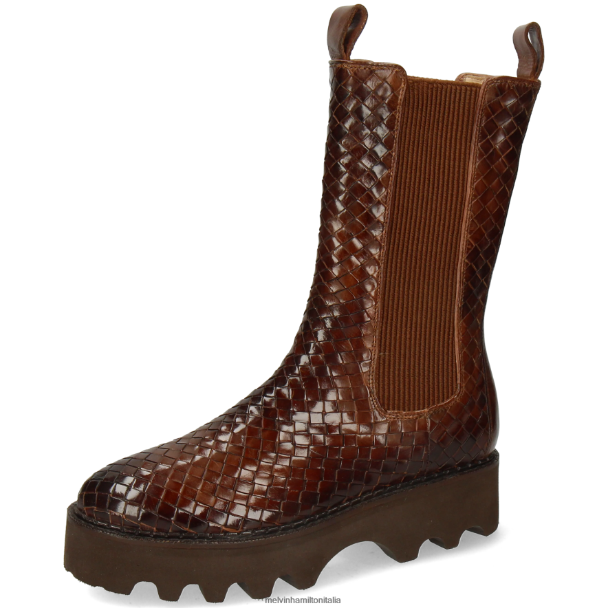 esso Melvin & Hamilton donne sibilla 5 marrone stivali L80P2P1215