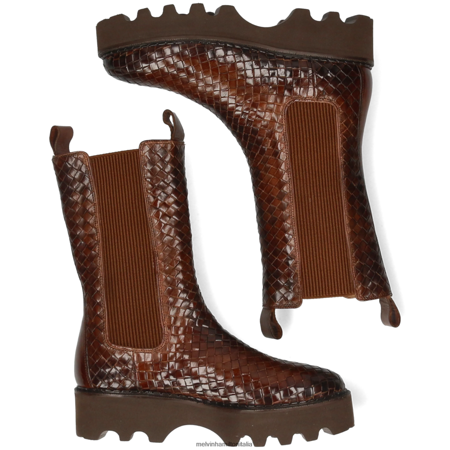 esso Melvin & Hamilton donne sibilla 5 marrone stivali L80P2P1215