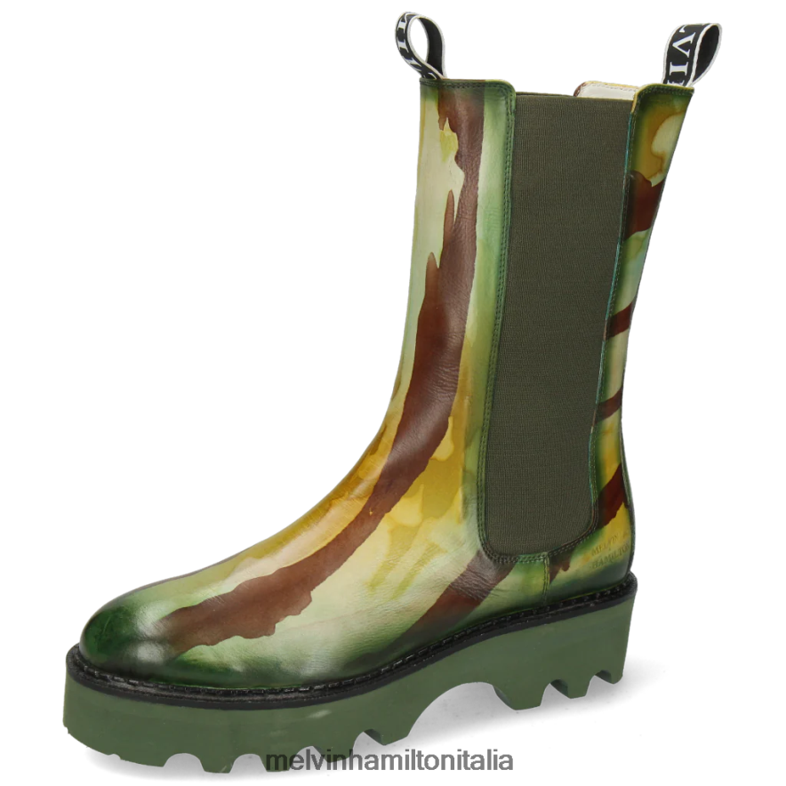esso Melvin & Hamilton donne sibilla 5 verde stivali L80P2P1218