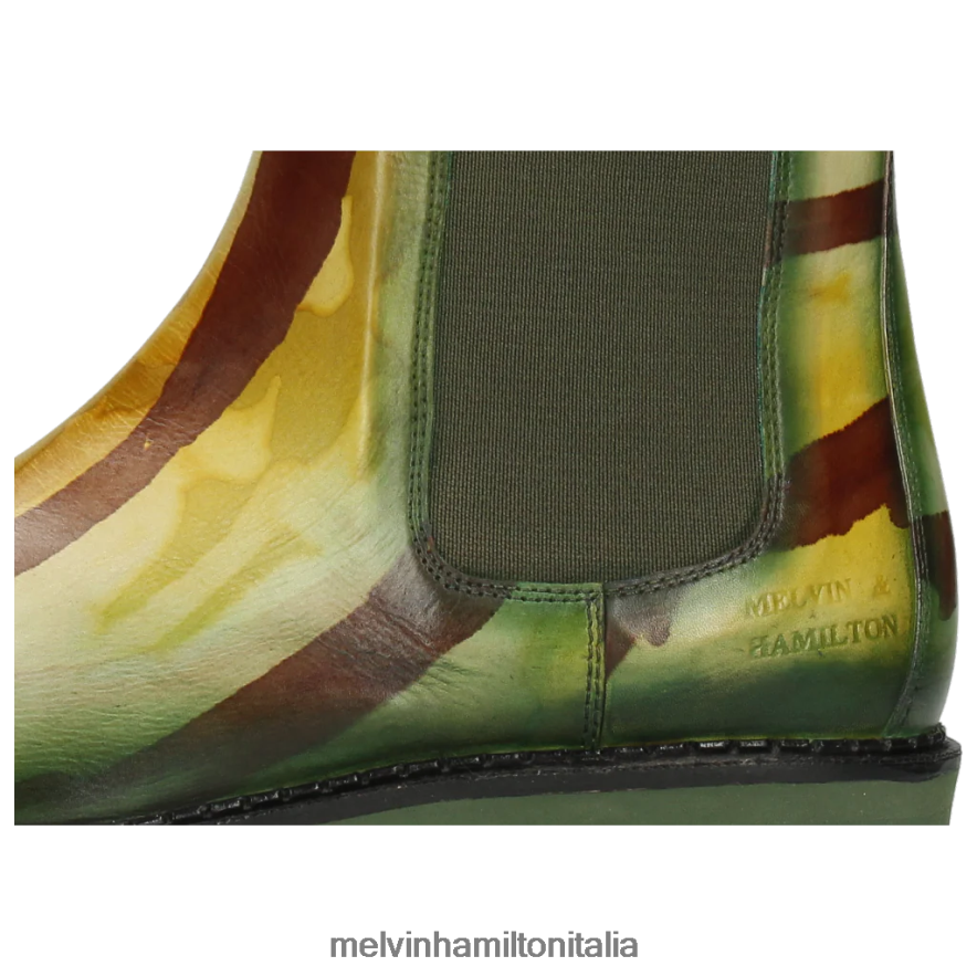 esso Melvin & Hamilton donne sibilla 5 verde stivali L80P2P1218