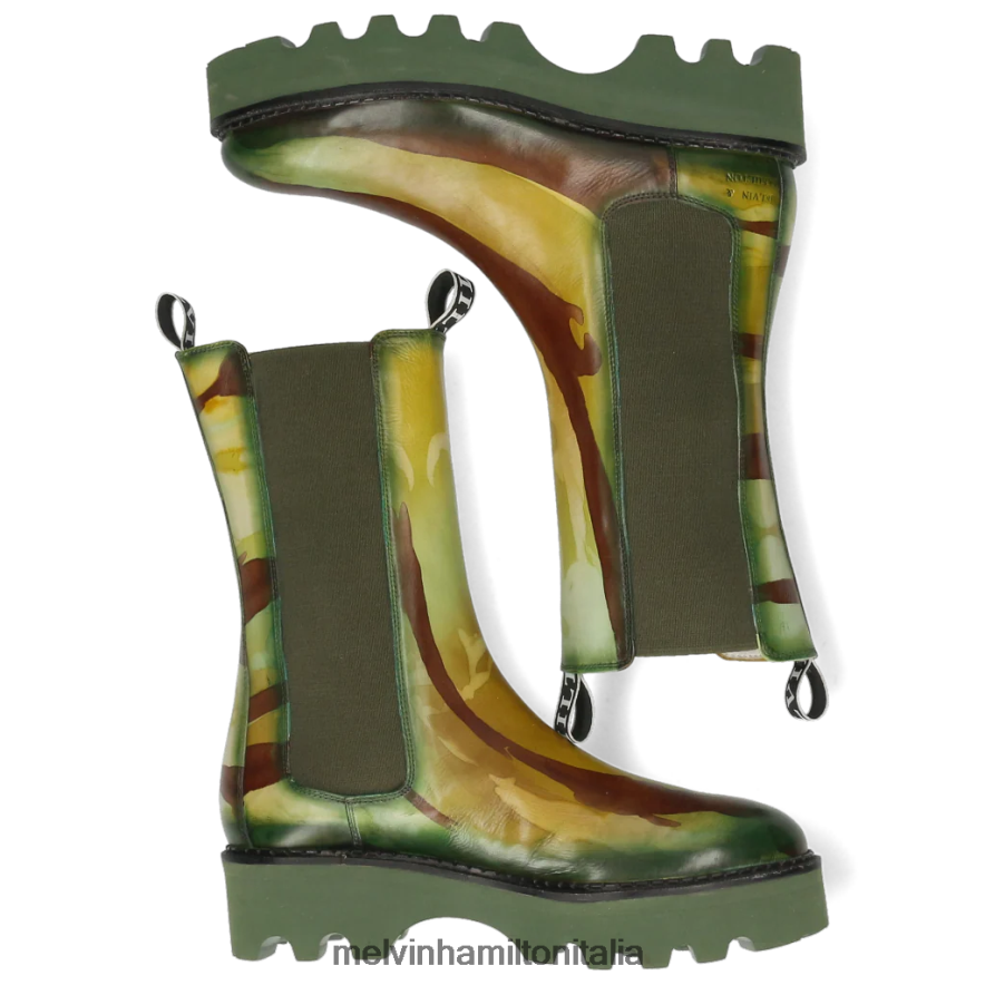 esso Melvin & Hamilton donne sibilla 5 verde stivali L80P2P1218