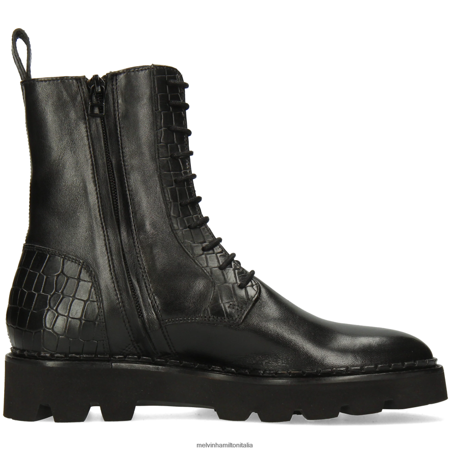 esso Melvin & Hamilton donne sortita 95 nero stivali L80P2P1194