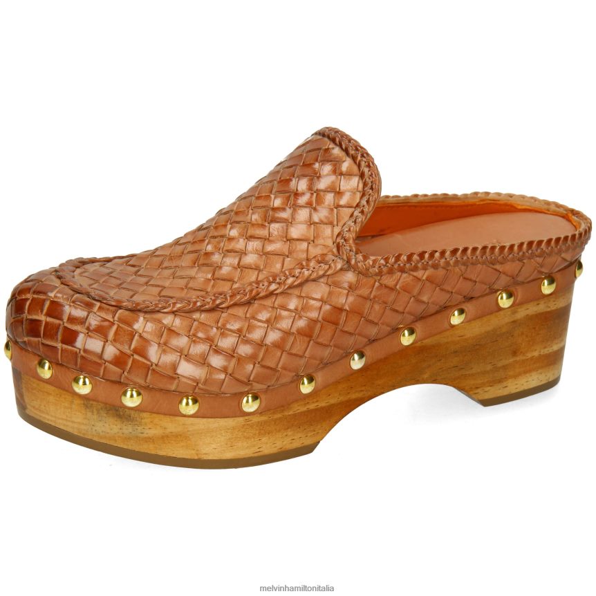 esso Melvin & Hamilton donne flora 13 marrone zoccoli DLT2BB1993