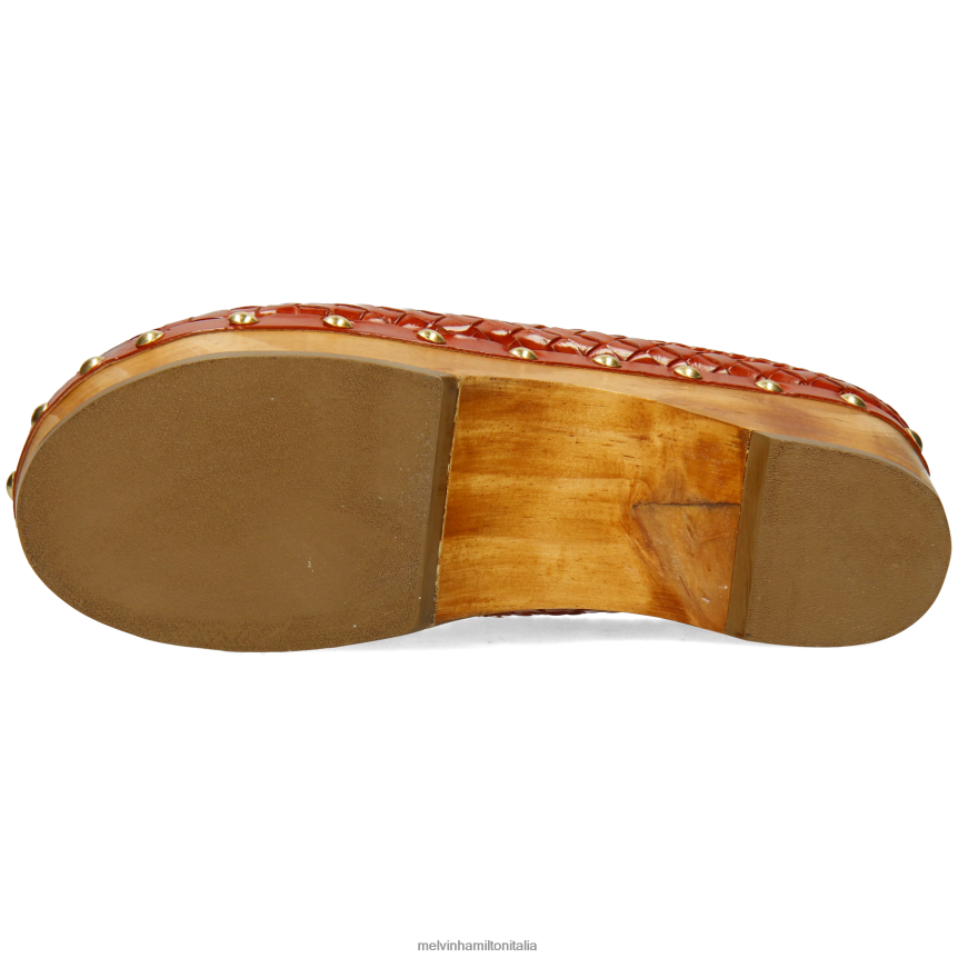 esso Melvin & Hamilton donne flora 13 rosso zoccoli DLT2BB1991