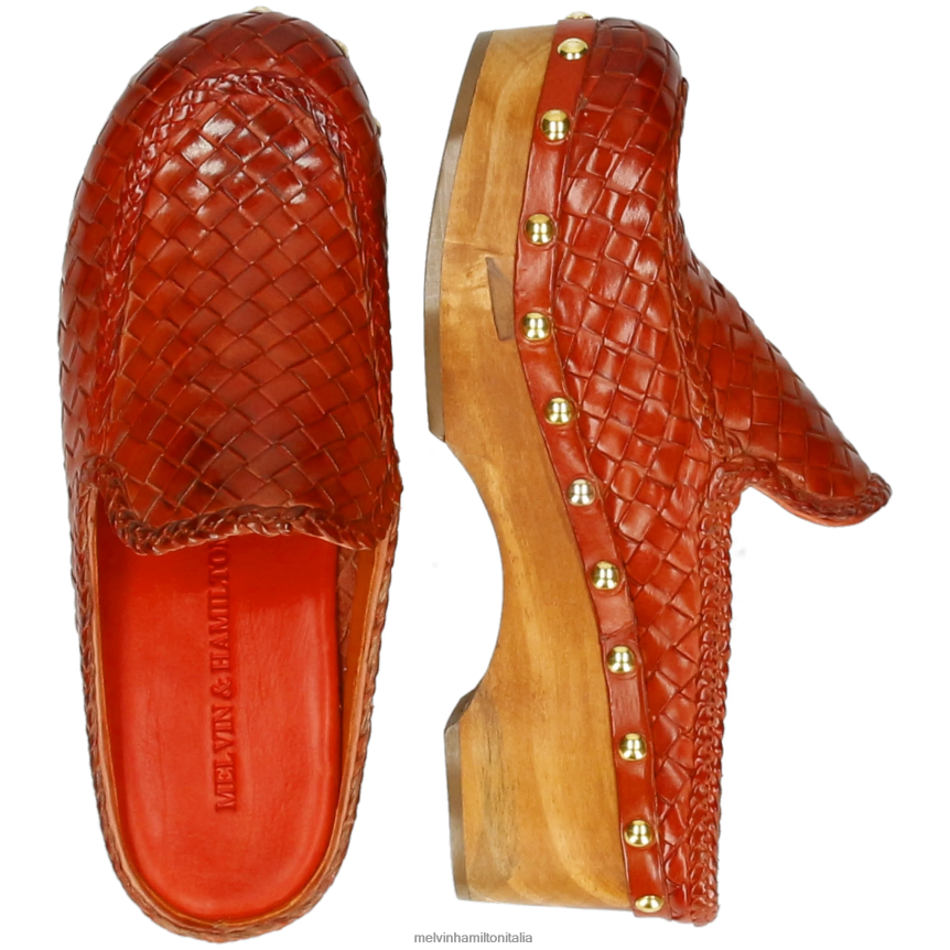 esso Melvin & Hamilton donne flora 13 rosso zoccoli DLT2BB1991