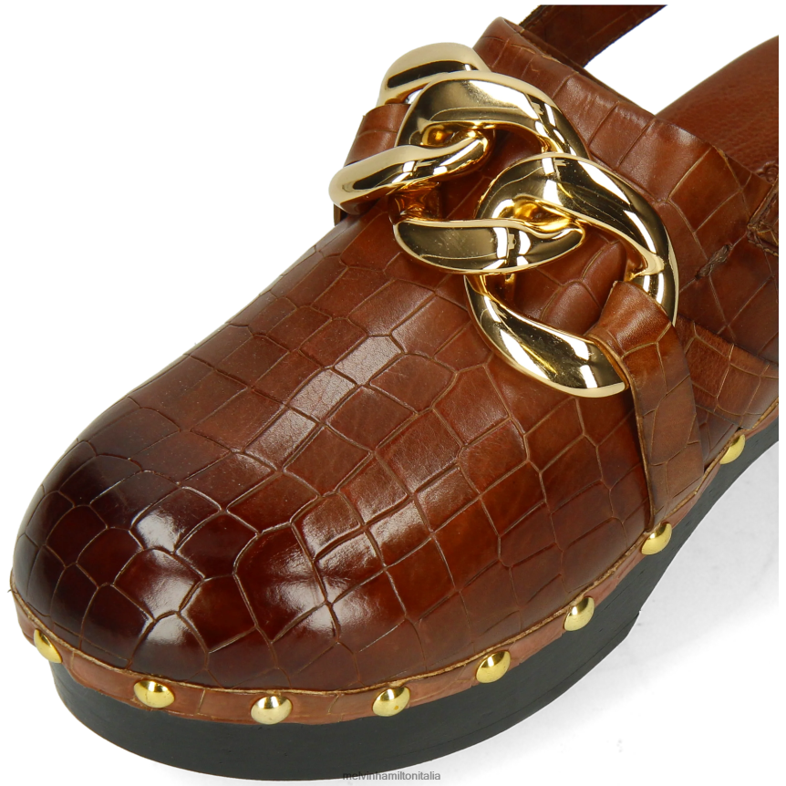 esso Melvin & Hamilton donne flora 1 marrone zoccoli DLT2BB1986