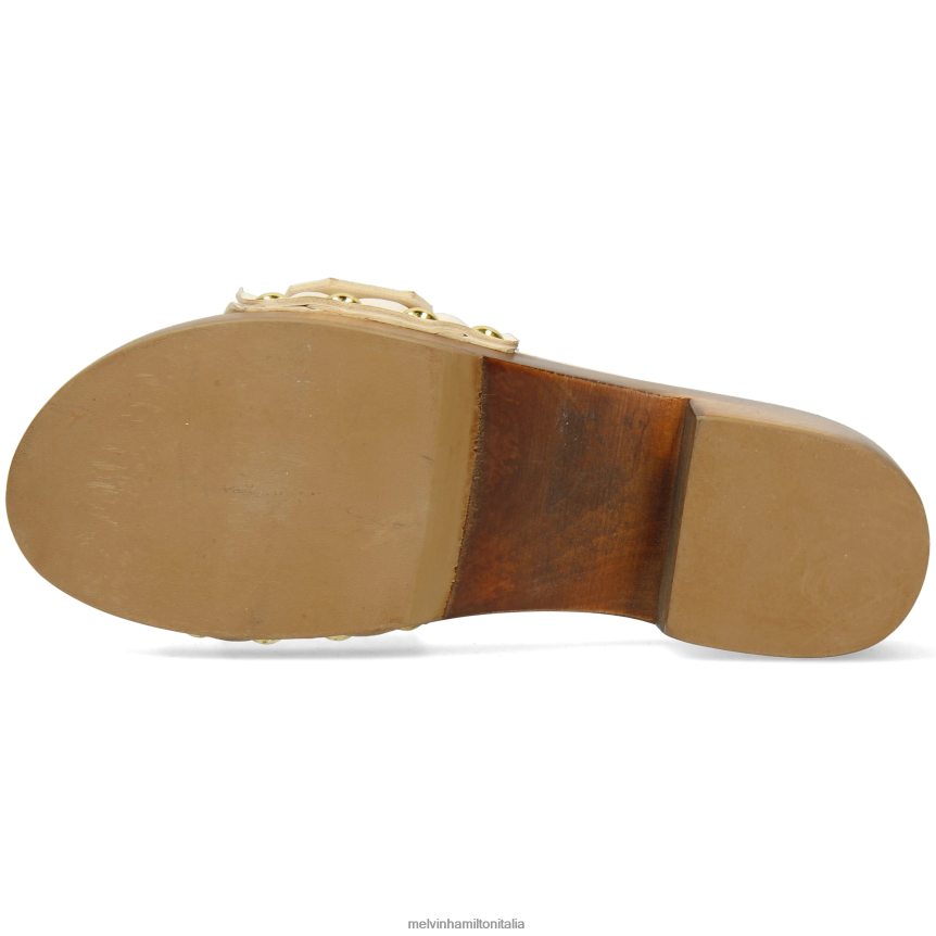 esso Melvin & Hamilton donne layla 1 beige zoccoli DLT2BB1988