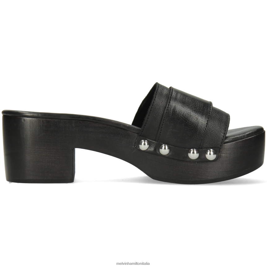 esso Melvin & Hamilton donne layla 1 nero zoccoli DLT2BB1998