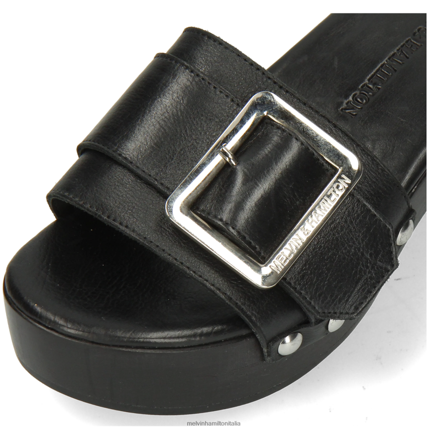 esso Melvin & Hamilton donne layla 1 nero zoccoli DLT2BB1998