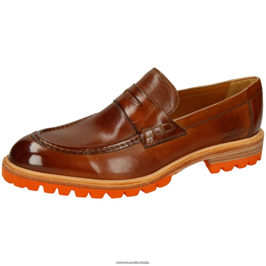esso Melvin & Hamilton uomini Giorgio 5 marrone mocassini L80P2P271