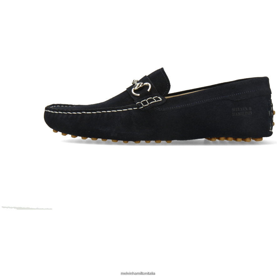 esso Melvin & Hamilton uomini Nelson 16 blu mocassini L80P2P230