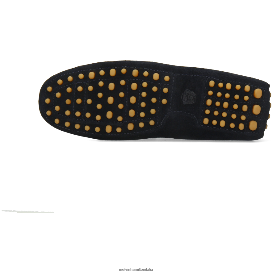 esso Melvin & Hamilton uomini Nelson 16 blu mocassini L80P2P230