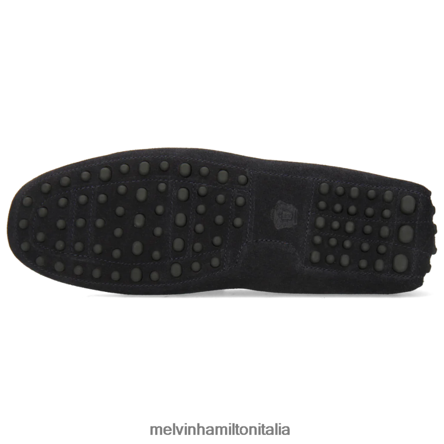 esso Melvin & Hamilton uomini Nelson 16 blu mocassini L80P2P316