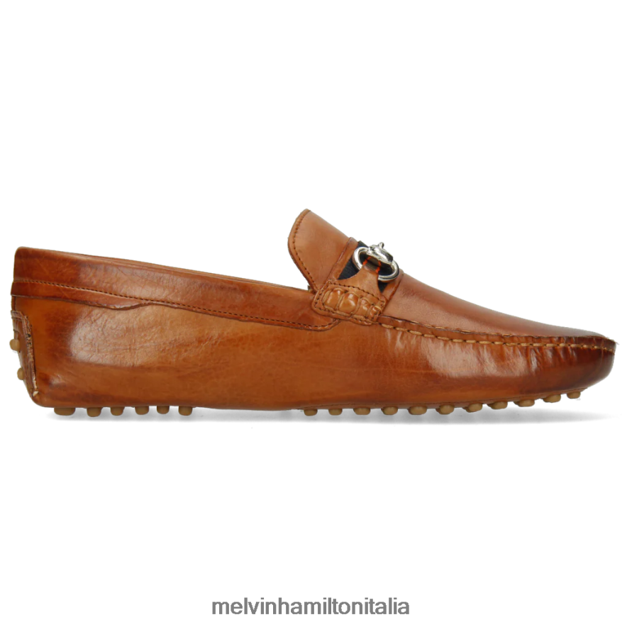 esso Melvin & Hamilton uomini Nelson 16 marrone mocassini L80P2P325