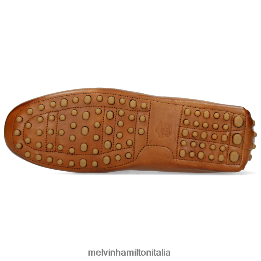 esso Melvin & Hamilton uomini Nelson 16 marrone mocassini L80P2P325