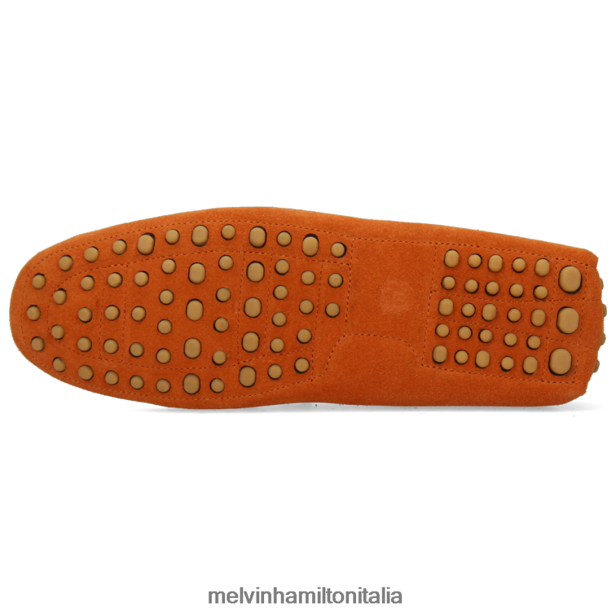 esso Melvin & Hamilton uomini Nelson 1 arancia mocassini L80P2P291