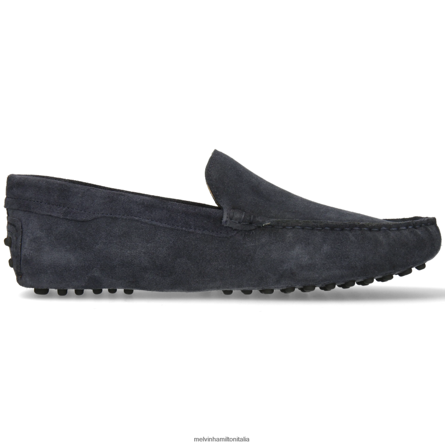 esso Melvin & Hamilton uomini Nelson 1 blu mocassini L80P2P277