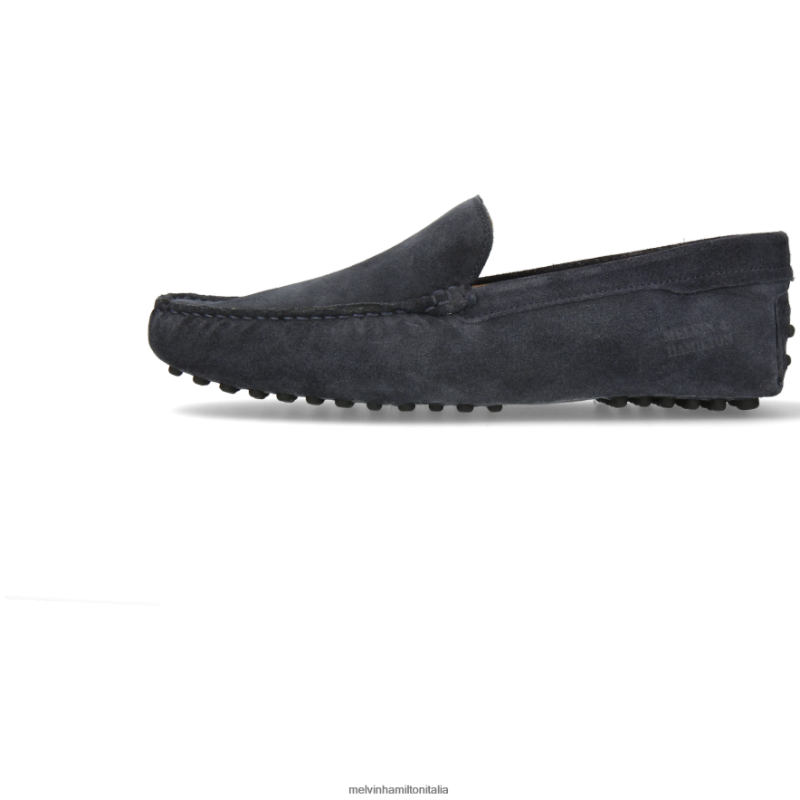 esso Melvin & Hamilton uomini Nelson 1 blu mocassini L80P2P277