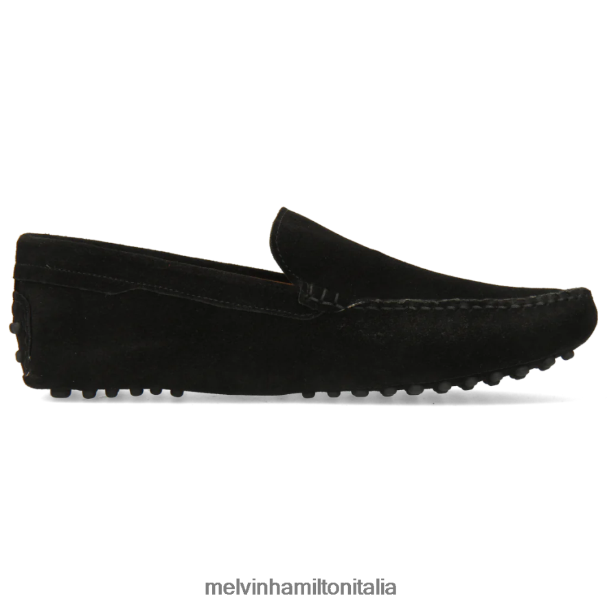 esso Melvin & Hamilton uomini Nelson 1 nero mocassini L80P2P320