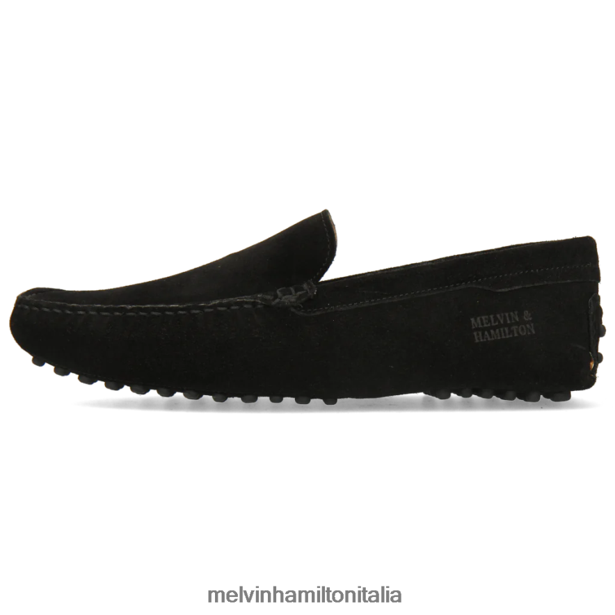esso Melvin & Hamilton uomini Nelson 1 nero mocassini L80P2P320