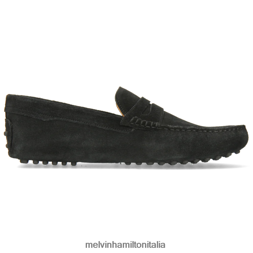 esso Melvin & Hamilton uomini Nelson 2 nero mocassini L80P2P308