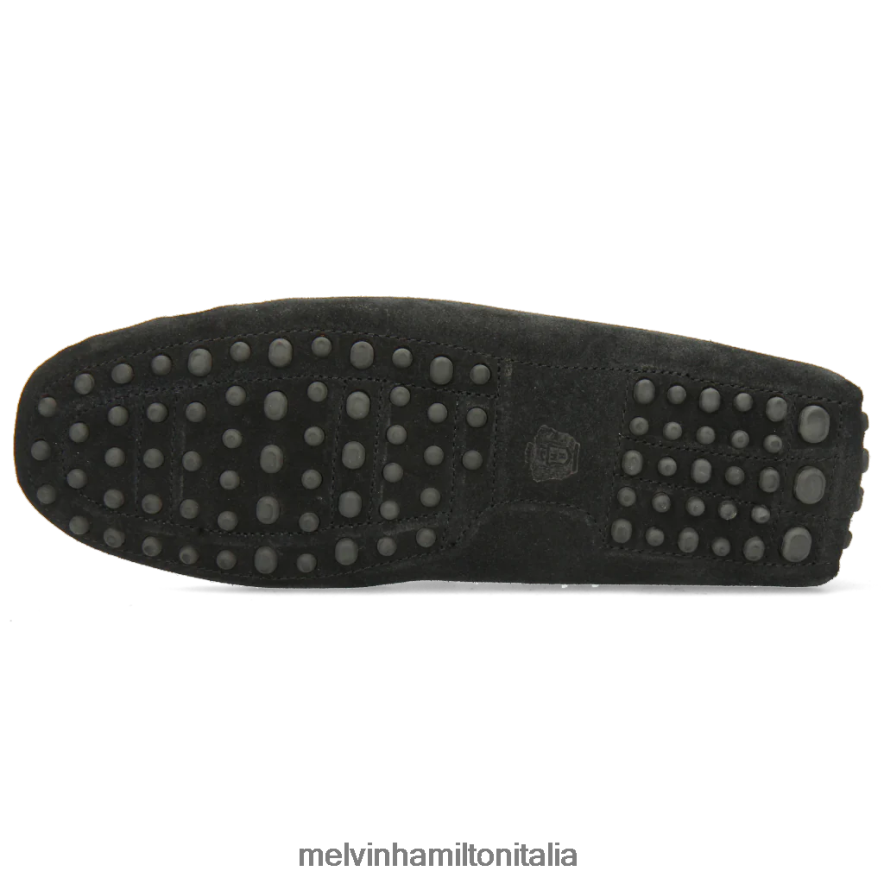 esso Melvin & Hamilton uomini Nelson 2 nero mocassini L80P2P308