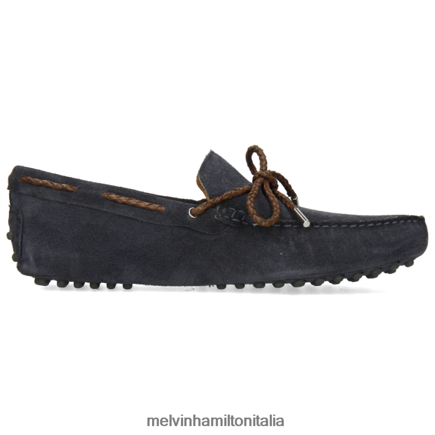 esso Melvin & Hamilton uomini Nelson 3 blu mocassini L80P2P300