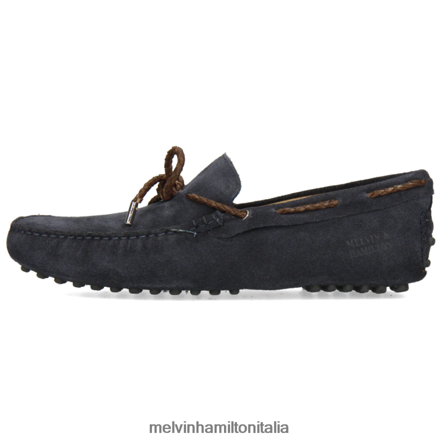 esso Melvin & Hamilton uomini Nelson 3 blu mocassini L80P2P300