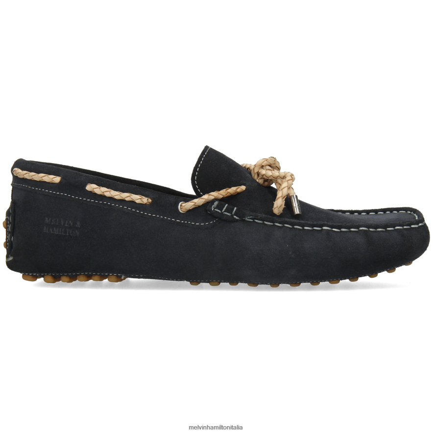 esso Melvin & Hamilton uomini Nelson 3 blu mocassini L80P2P306