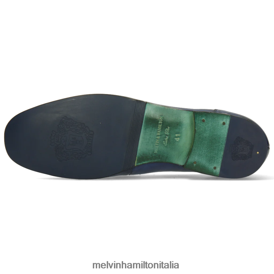 esso Melvin & Hamilton uomini clivi 16 blu mocassini L80P2P285