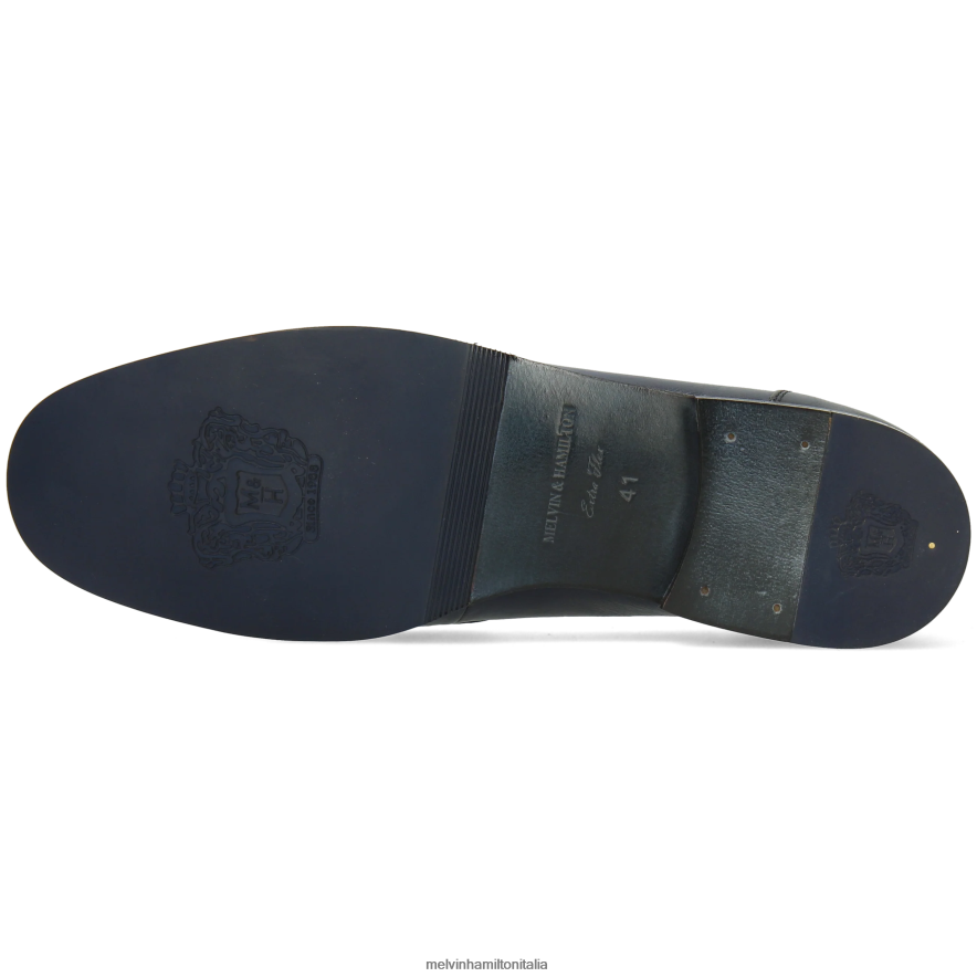 esso Melvin & Hamilton uomini clivi 16 blu mocassini L80P2P299