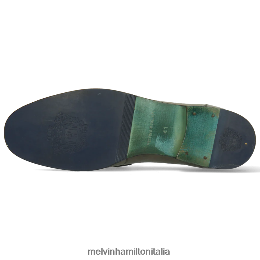 esso Melvin & Hamilton uomini clivi 16 grigio mocassini L80P2P288