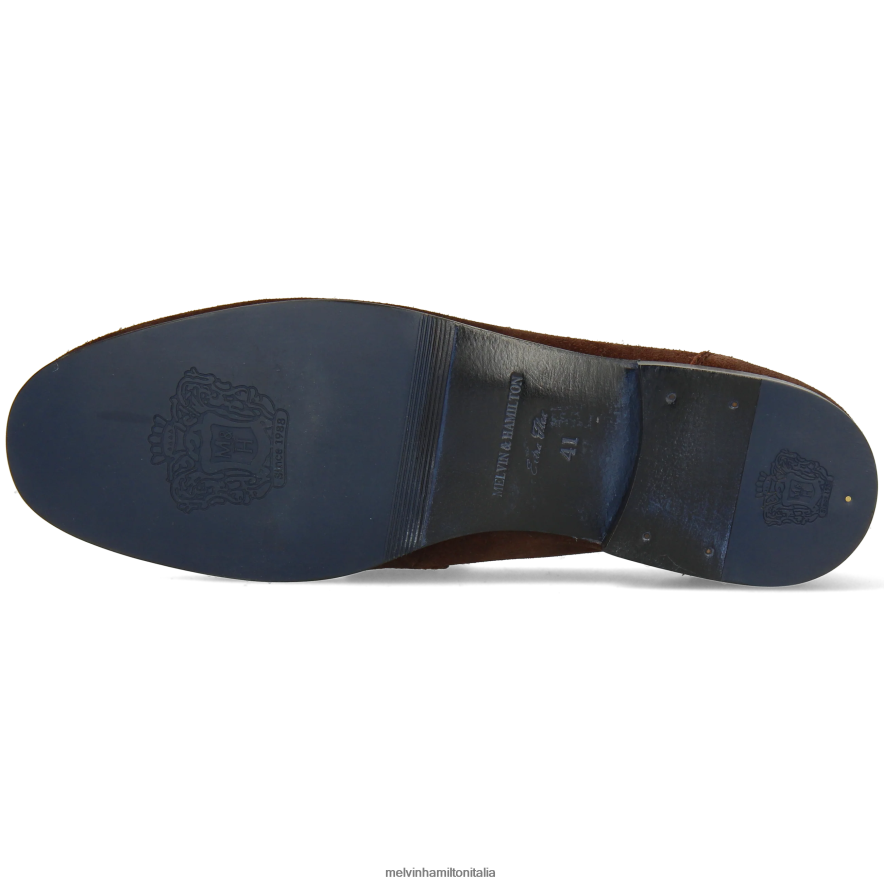 esso Melvin & Hamilton uomini clivi 16 marrone mocassini L80P2P270