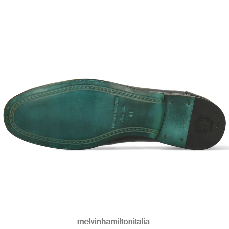 esso Melvin & Hamilton uomini clivi 16 nero mocassini L80P2P284