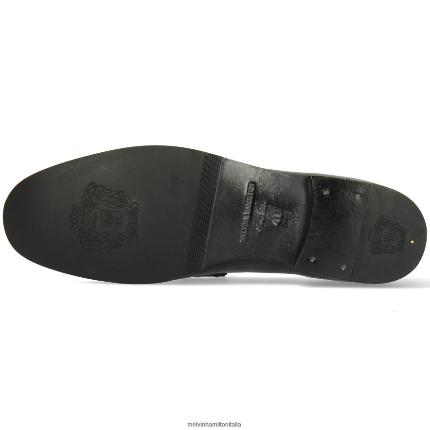 esso Melvin & Hamilton uomini clivi 1 nero mocassini L80P2P220