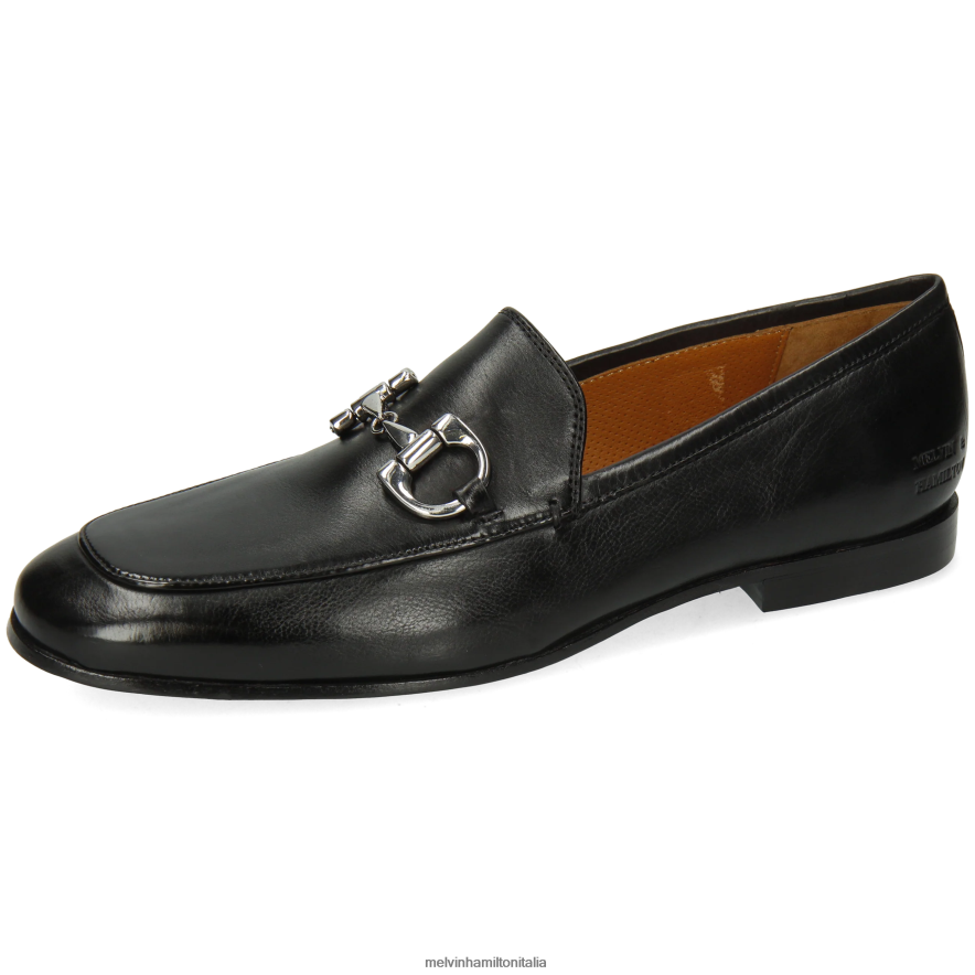 esso Melvin & Hamilton uomini clivi 1 nero mocassini L80P2P281