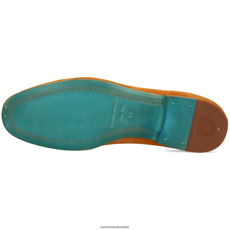 esso Melvin & Hamilton uomini clivi 20 arancia mocassini L80P2P218