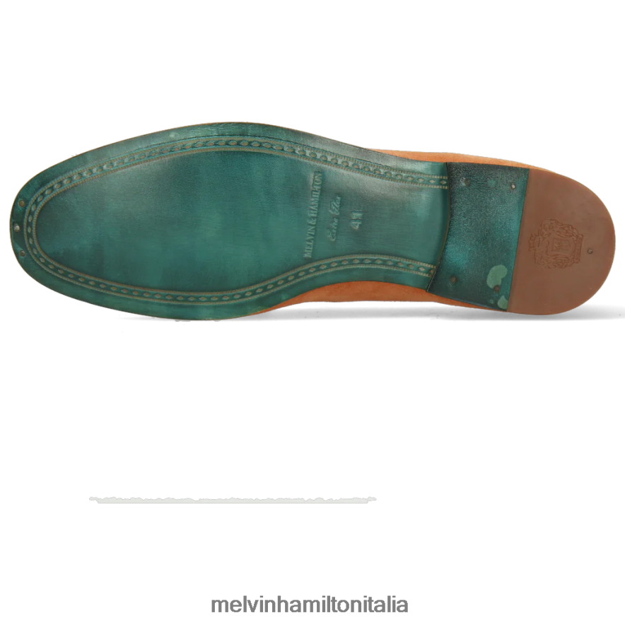 esso Melvin & Hamilton uomini clivi 20 arancia mocassini L80P2P282