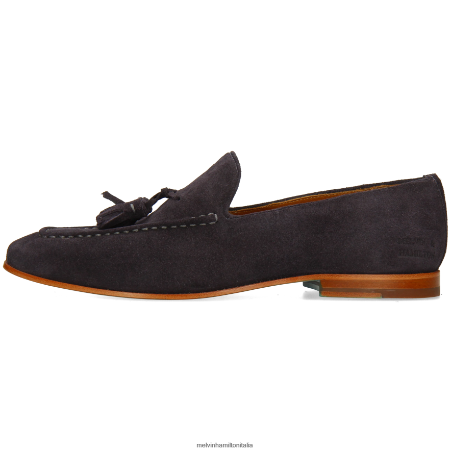 esso Melvin & Hamilton uomini clivi 20 blu mocassini L80P2P231