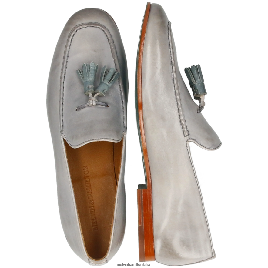 esso Melvin & Hamilton uomini clivi 20 grigio mocassini L80P2P250