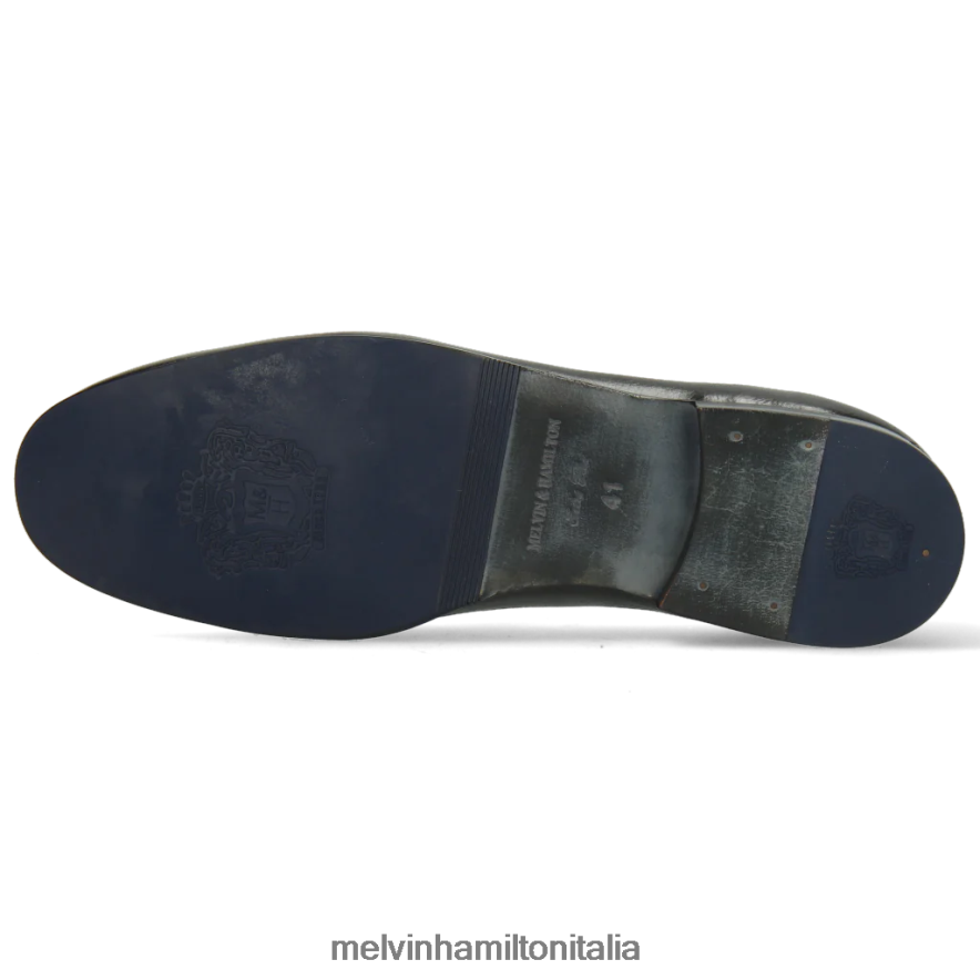 esso Melvin & Hamilton uomini clivi 20 nero mocassini L80P2P294