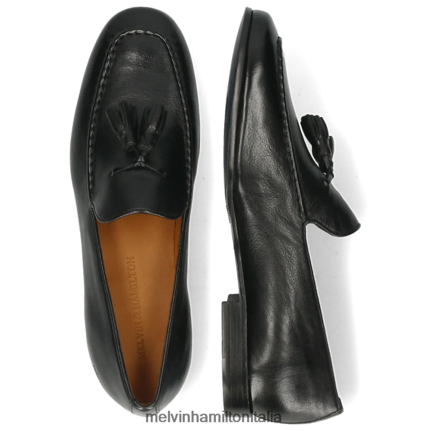 esso Melvin & Hamilton uomini clivi 20 nero mocassini L80P2P294