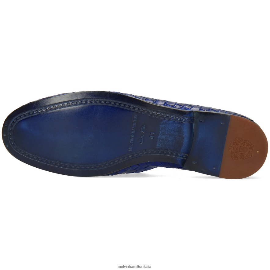 esso Melvin & Hamilton uomini clivi 22 blu mocassini L80P2P266