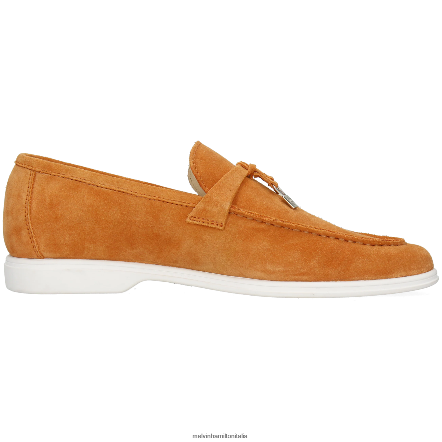 esso Melvin & Hamilton uomini conte 3 arancia mocassini L80P2P317