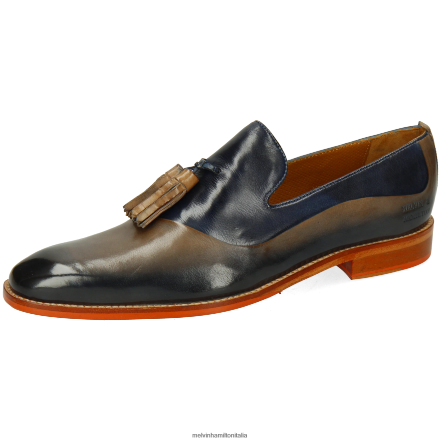 esso Melvin & Hamilton uomini leonardo24 grigio mocassini L80P2P244